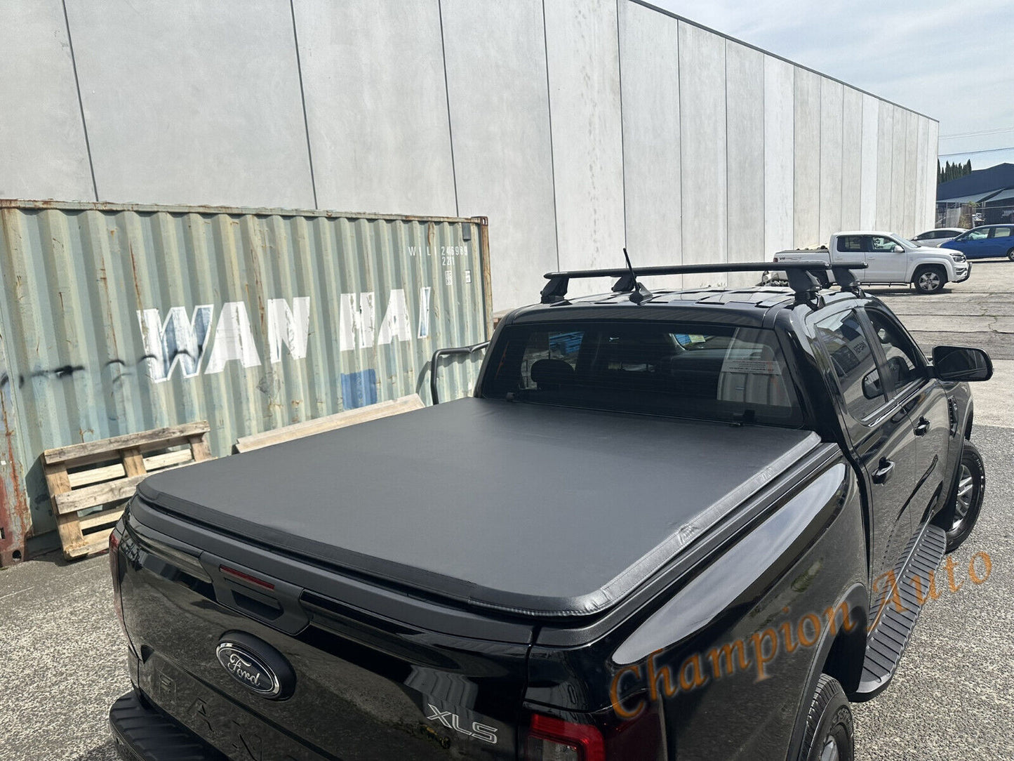 To Fit Ford Ranger Dual Cab 2022-2024 Tri Fold Soft Tonneau Cover Non Drill