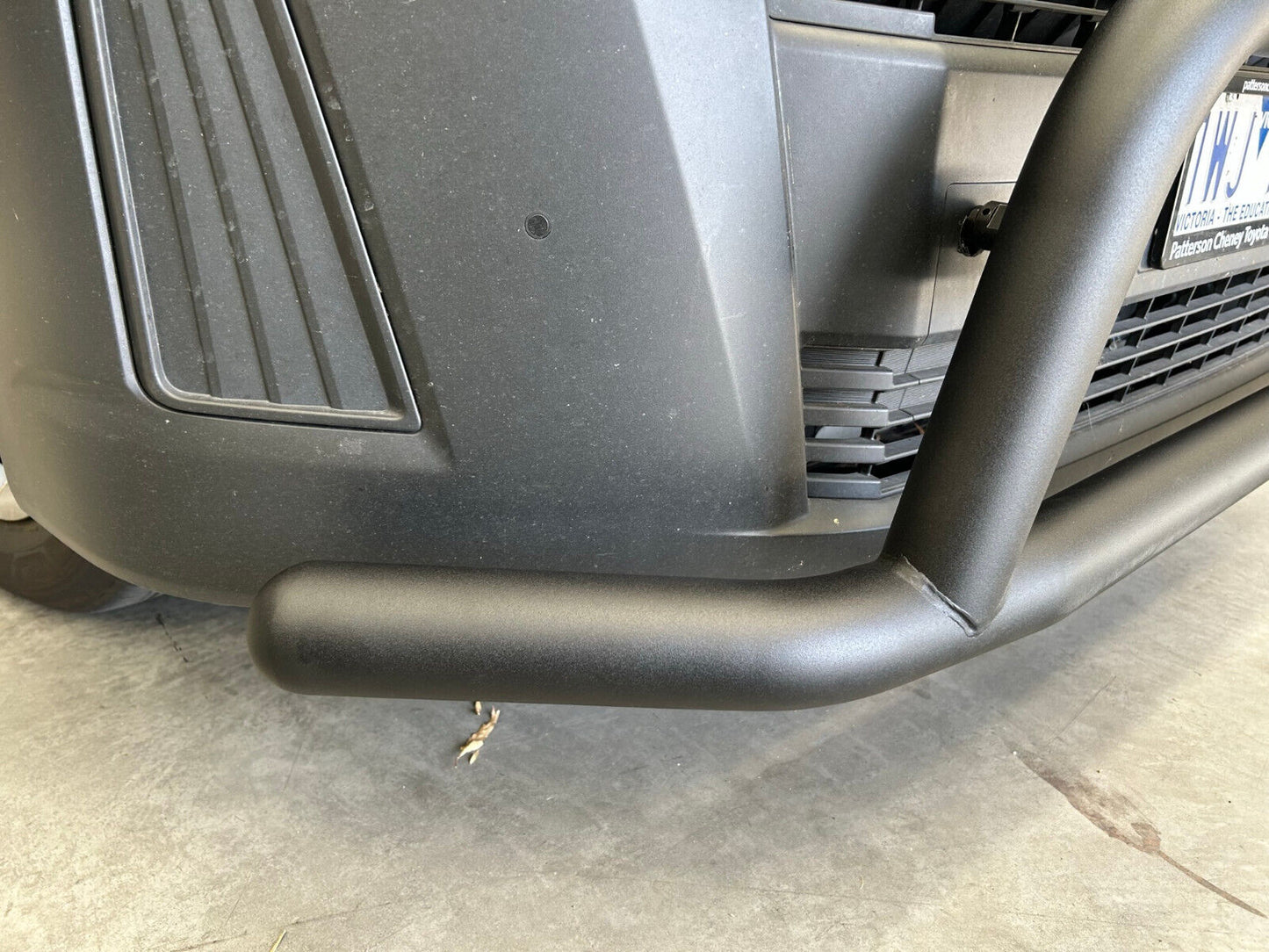 WIDE Matt Black Steel Nudge Bar For the New Toyota Hiace LWB 05/2019- 2024