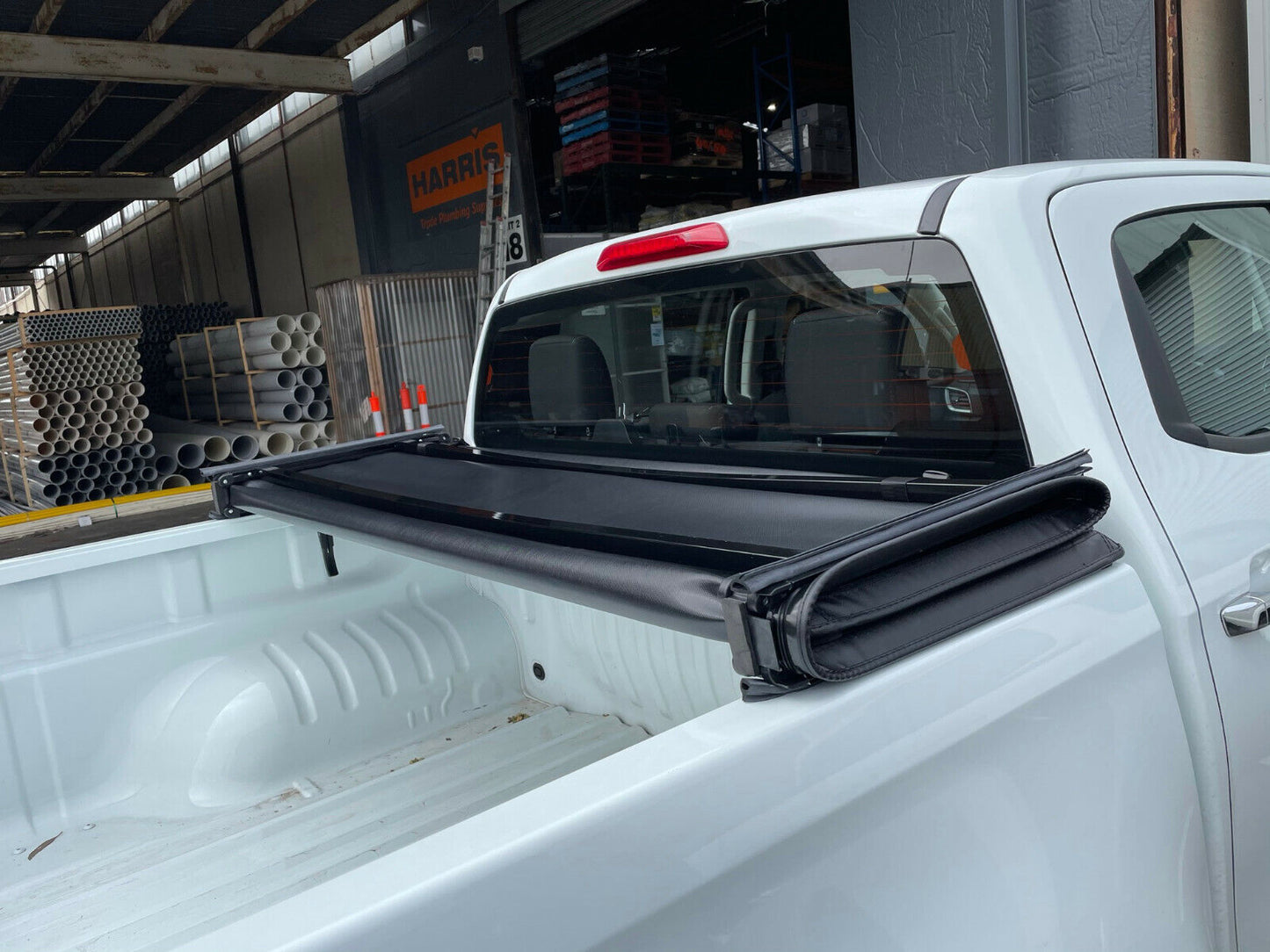Tri Fold Soft Tonneau Cover Non Drill Mazda BT-50 BT50 Dual Cab 09/2020- 2024