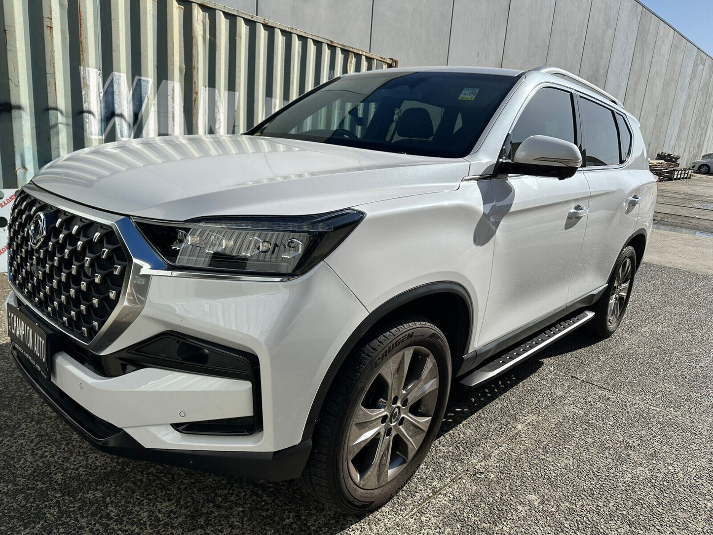 Steel Side Steps Running Boards for SsangYong Rexton 2019-2024 All Models(SHARK)