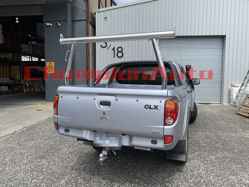 Polished Alloy Silver Ladder Rack for Mitsubishi Triton MN/ML 2006-2014