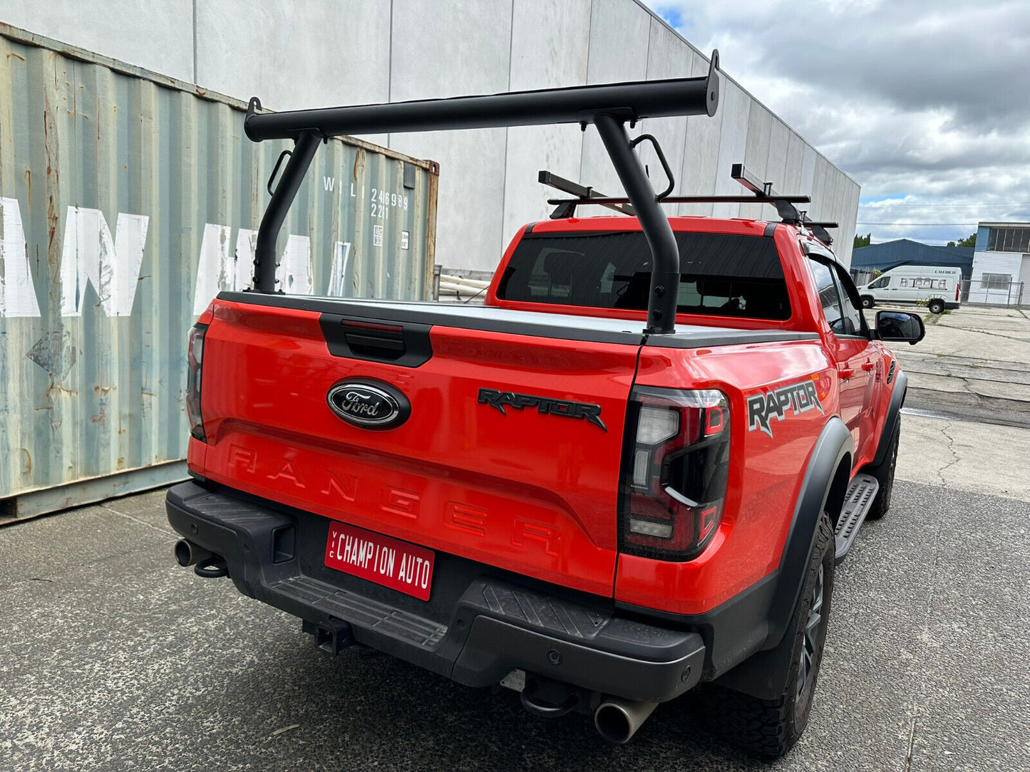 Ladder Rack FOR the Next Gen Ford Ranger Raptor Roller Cover Tracks 2022 -2024