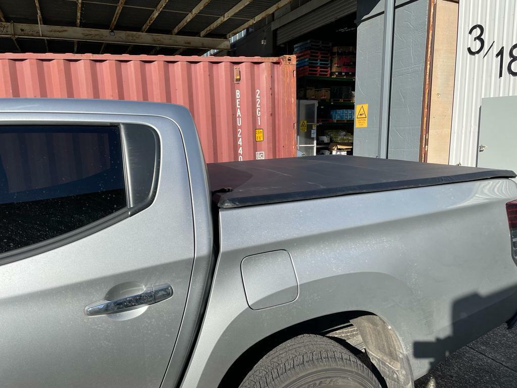 Tri Fold Soft Tonneau cover For Mitsubishi MQ MR Triton Dual Cab Tub 2015-2023