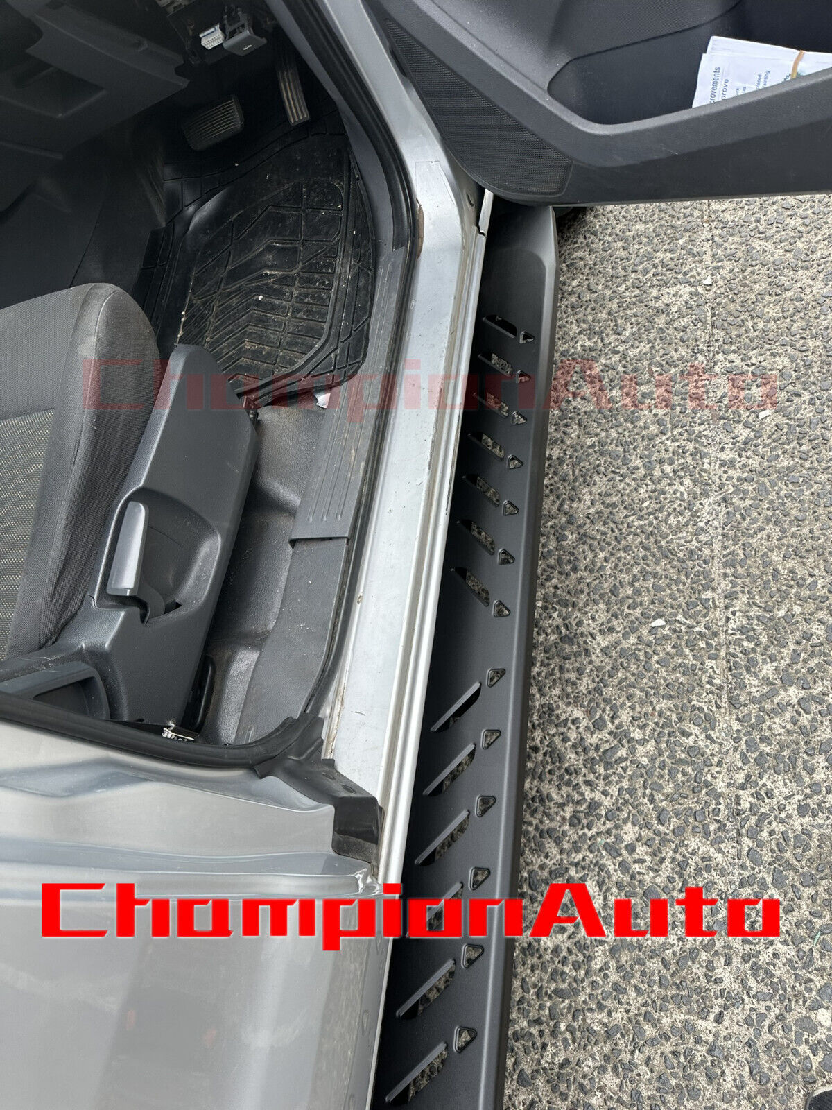 Space Cab Black Steel Side Steps For Ford Ranger Space Cab 2012-2024(Shark Bar)