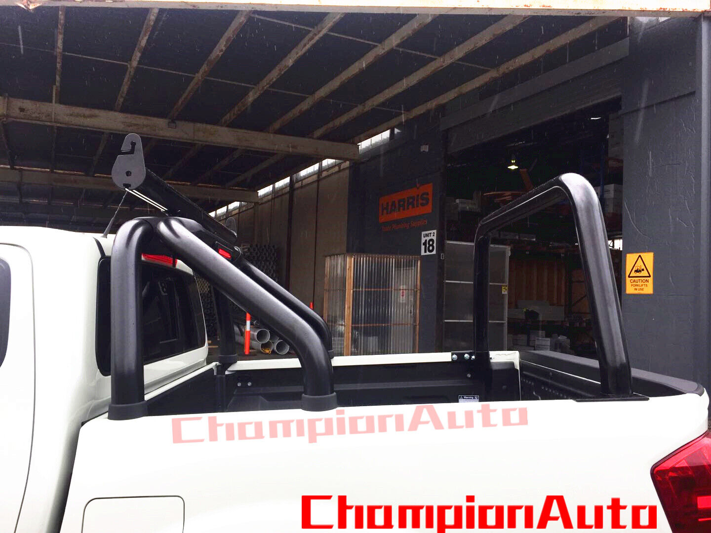 Black Steel Ladder Rack with extension barfor Nissan D23 NP300 2015-2021