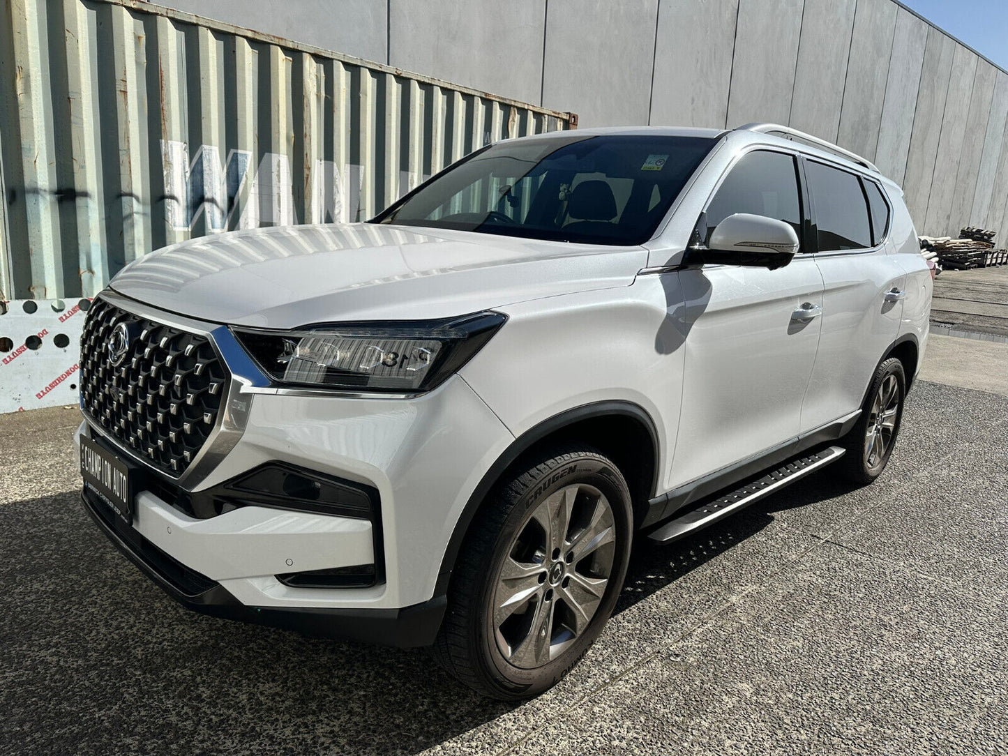 Steel Side Steps Running Boards for SsangYong Rexton 2019-2024 All Models(SHARK)