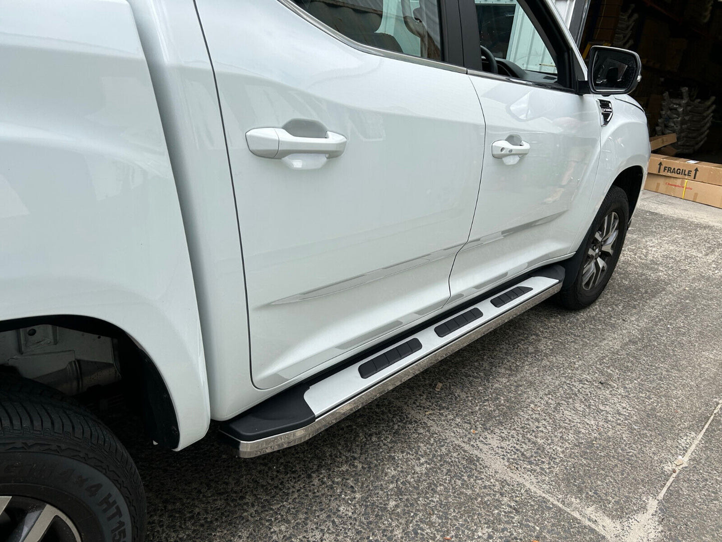 A PAIR Alloy side steps For All-New Mitsubishi MV Triton Dual Cab 2024+(CMP15)
