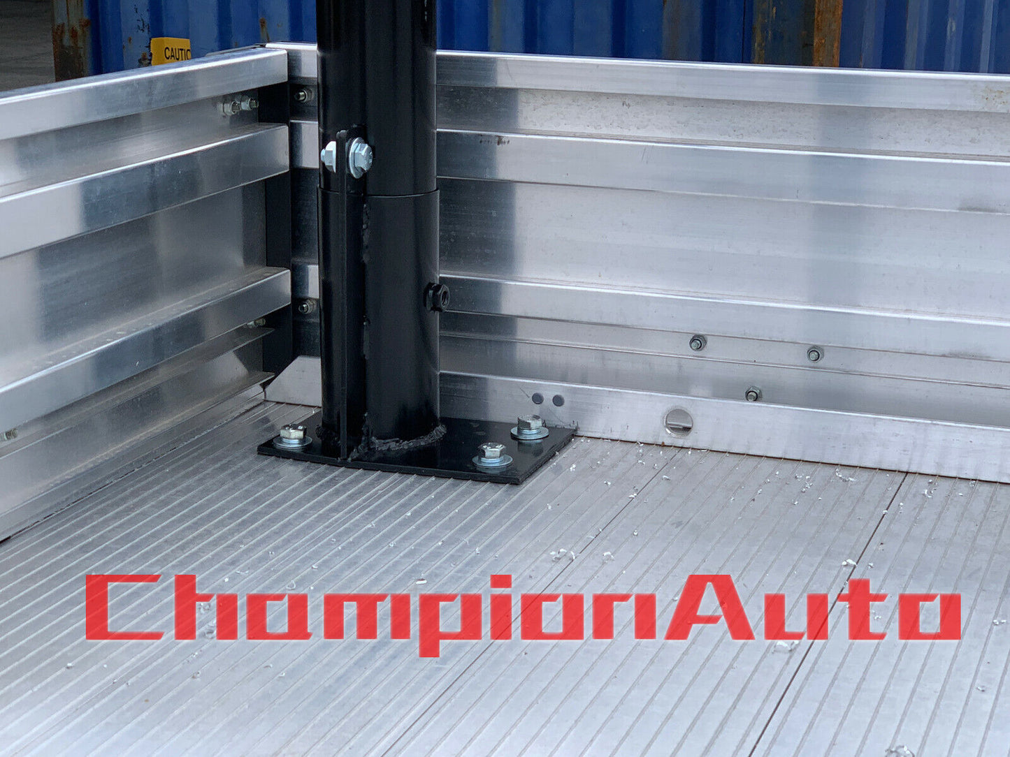 Black Powder Coated Steel Ladder Rack universal fit trays Heitht: 940mm