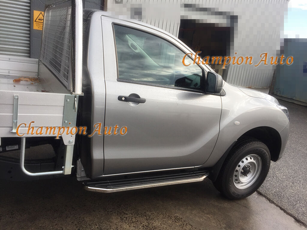 Single Cab Side Steps for Ford Ranger Mazda BT-50 BT50 Black 2012-2020 (CMP88)