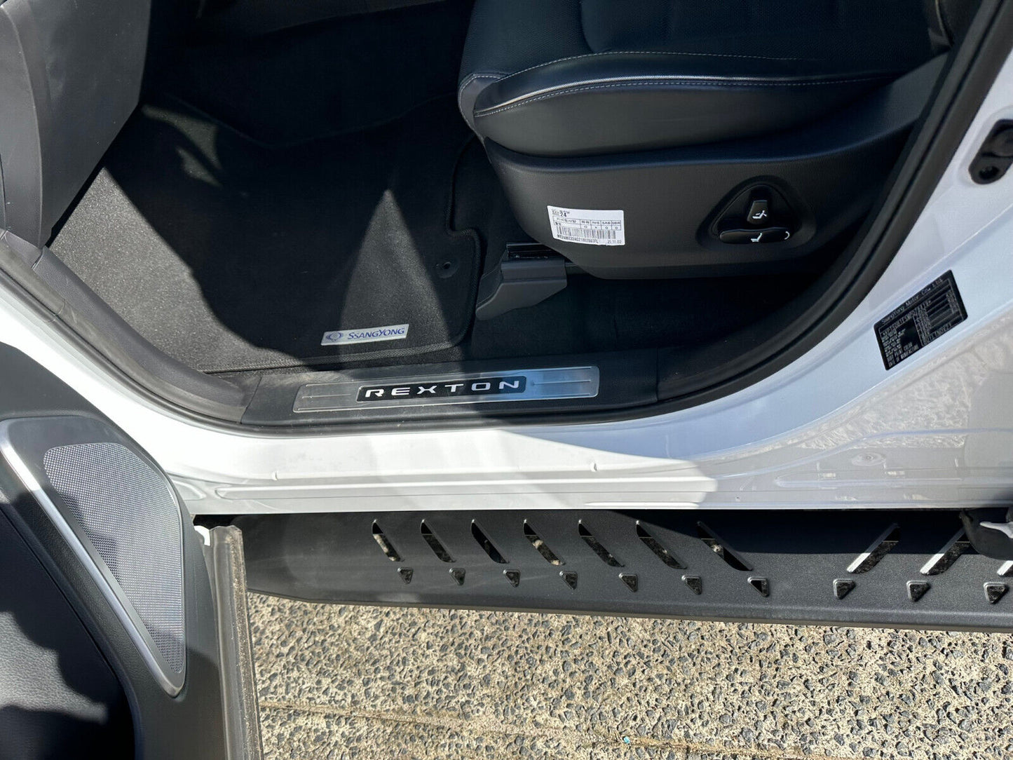 Steel Side Steps Running Boards for SsangYong Rexton 2019-2024 All Models(SHARK)