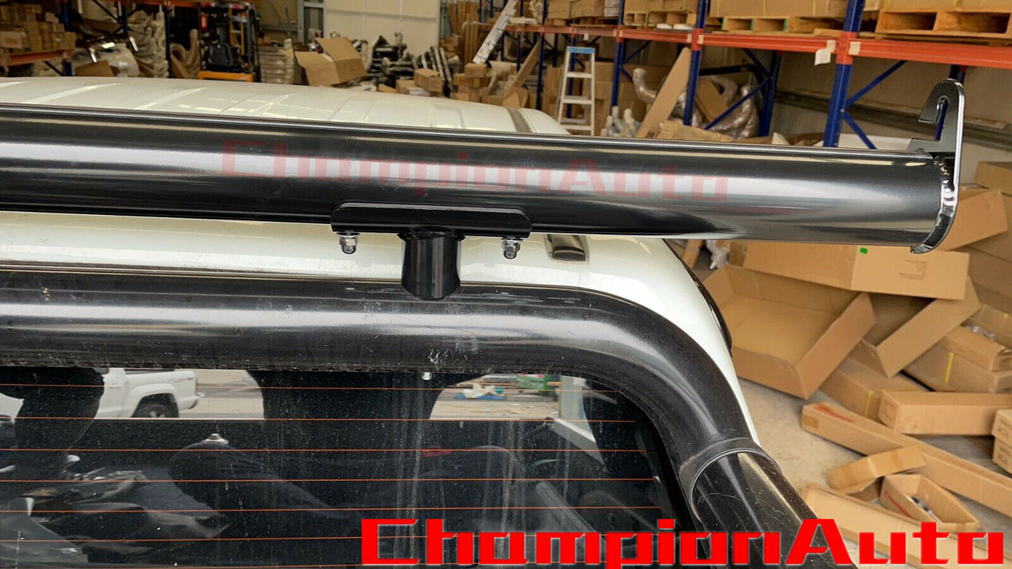 Black Alloy extension Bar for Sportsbar/ front ladder rack L:1550mm H: 125mm