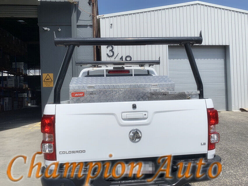 Black Alloy Ladder Rack with extension bar for Mazda BT50 BT-50 2021+ TUB