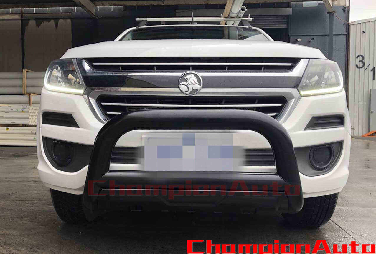 Holden RG Colorado 2012- 2020 3.5'' OVAL Matt Sandy Black Steel Nudge Bar