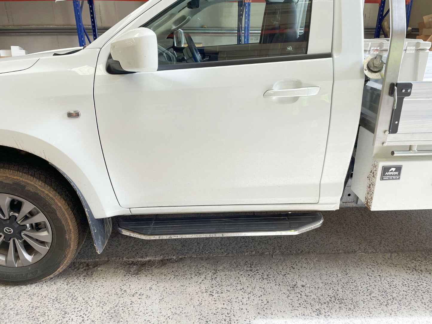 Single Cab Alloy Side Steps For Mazda BT-50 BT50 Single Cab 09/2020-2024 (CMP88)