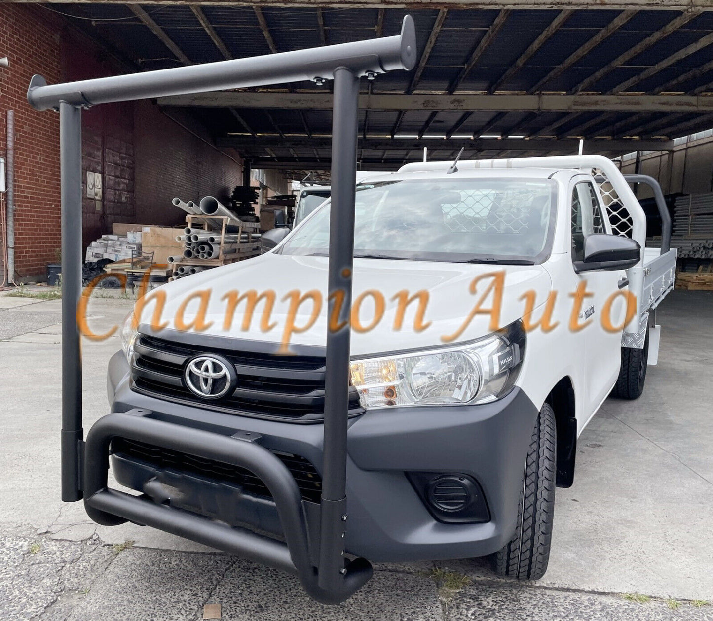 Nudge Bar for Toyota Hilux 2015-2024 single cab with Front Ladder Rack H Rack