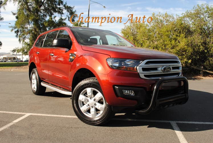 Ford Everest Ambiente Only Nudge Bar 2012-2018 3'' Black Powder Coated Steel