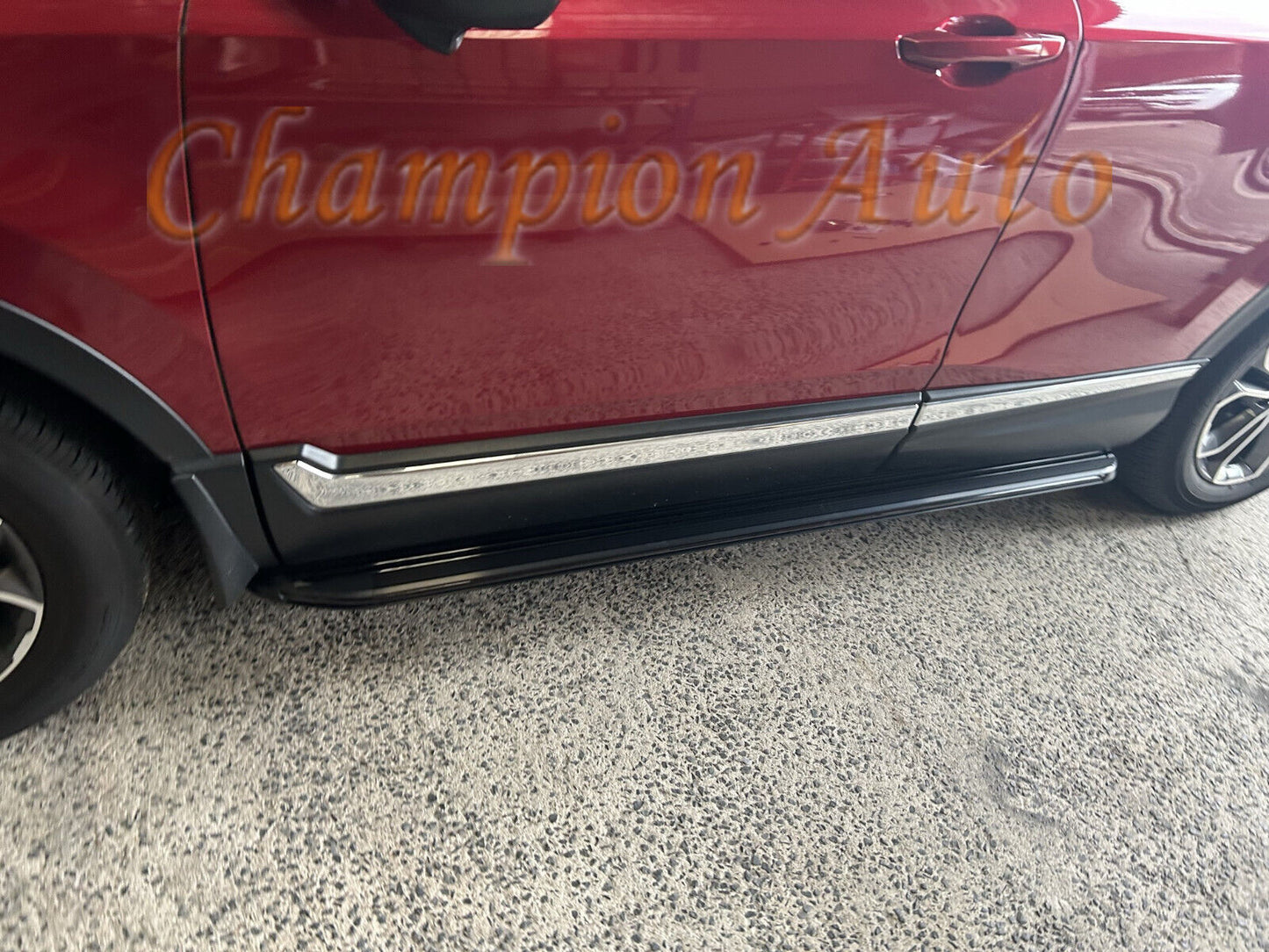 ALL BLACK Side Steps Running Boards To Fit HONDA CRV CR-V 2017-2024(XRB)