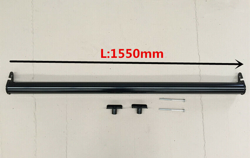 Black Alloy extension Bar for Sportsbar/ front ladder rack L:1550mm H: 125mm