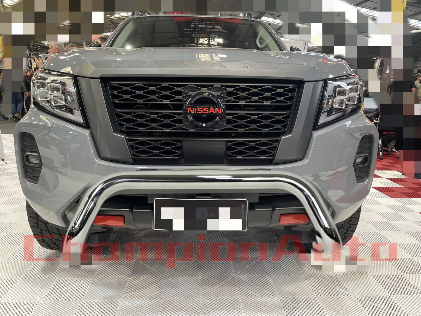 Stainless Steel Nudge Bar FOR NISSAN NAVARA 2021-2024 Compatible with Sensors
