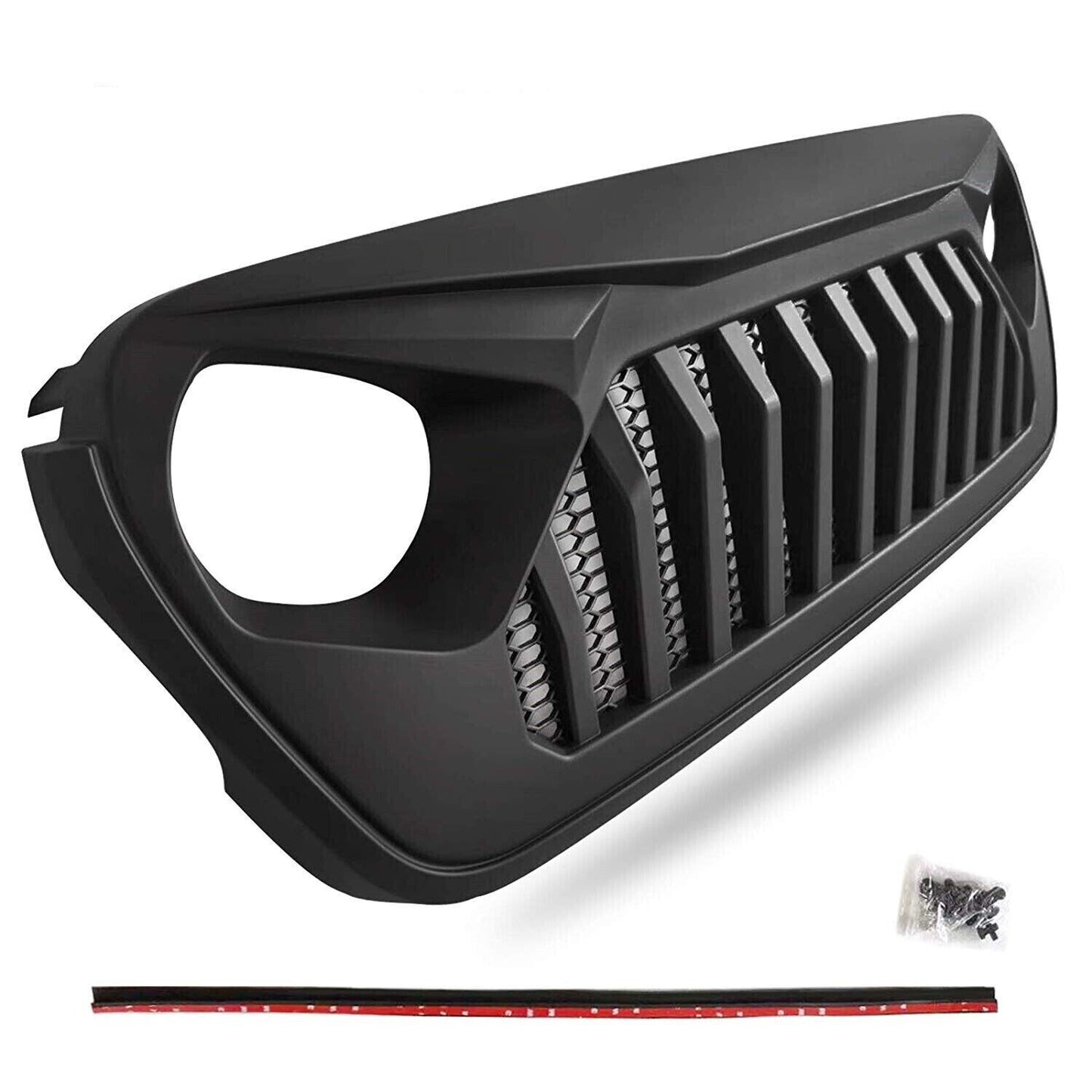 Matte Black ABS Plastic Angry Grille for Jeep Wrangler JL 2019+ ALL models