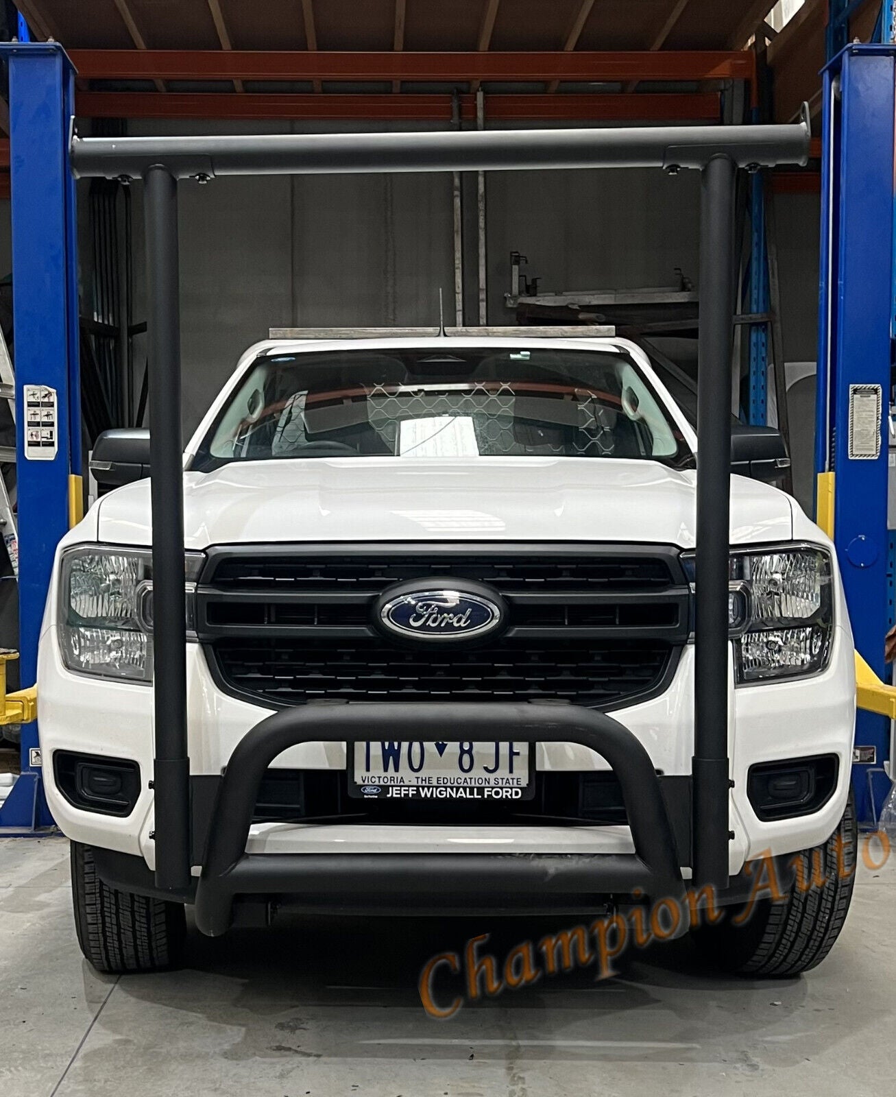 BLACK Nudge Bar with Front H Rack For Next Gen Ford Ranger 09/2022-2025