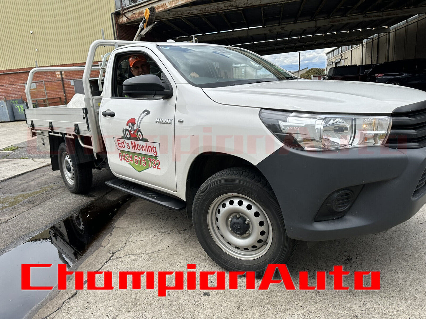 Single Cab Side Steps Black Powder Coated Steel for Toyota Hilux 2015 - 2024