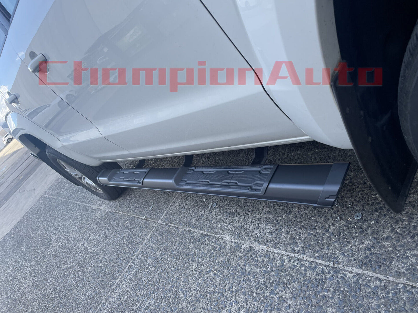 Side Steps for Ford Ranger Dual Cab Black Alloy Side Steps 2011-08/2022 (S8)