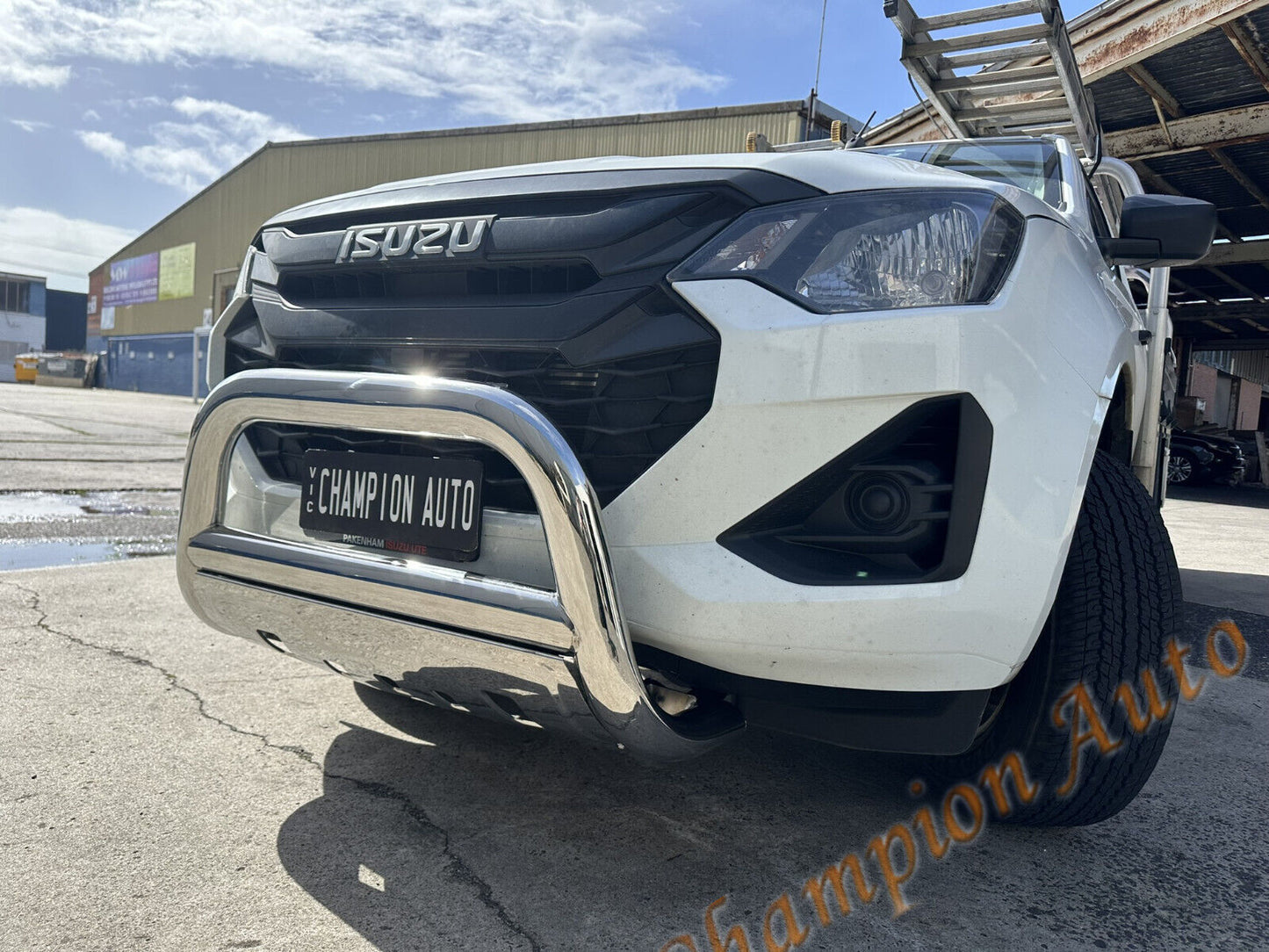 Nudge Bar 3.5'' Oval Stainless Steel Oval FIT Isuzu DMAX D-MAX 9/2020-2024