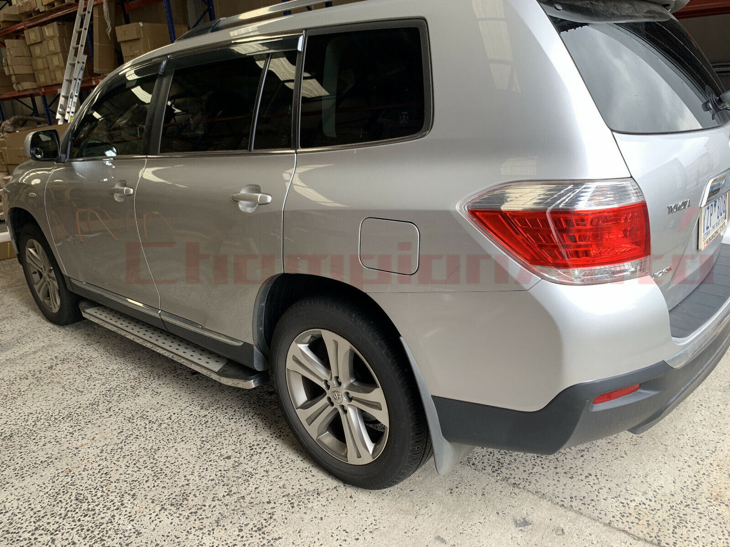 Side Steps Running Boards BLACK Aluminium for Toyota Kluger 2008-2013 (CMP16)