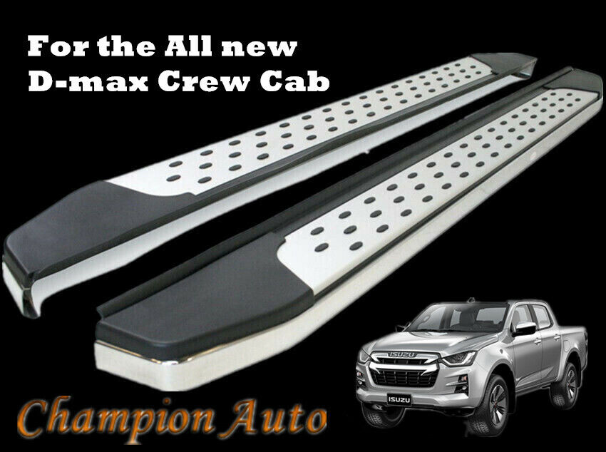 Alloy Side Steps Isuzu D-MAX DMAX Crew/Dual Cab 09/2020-2024 (CMP16)