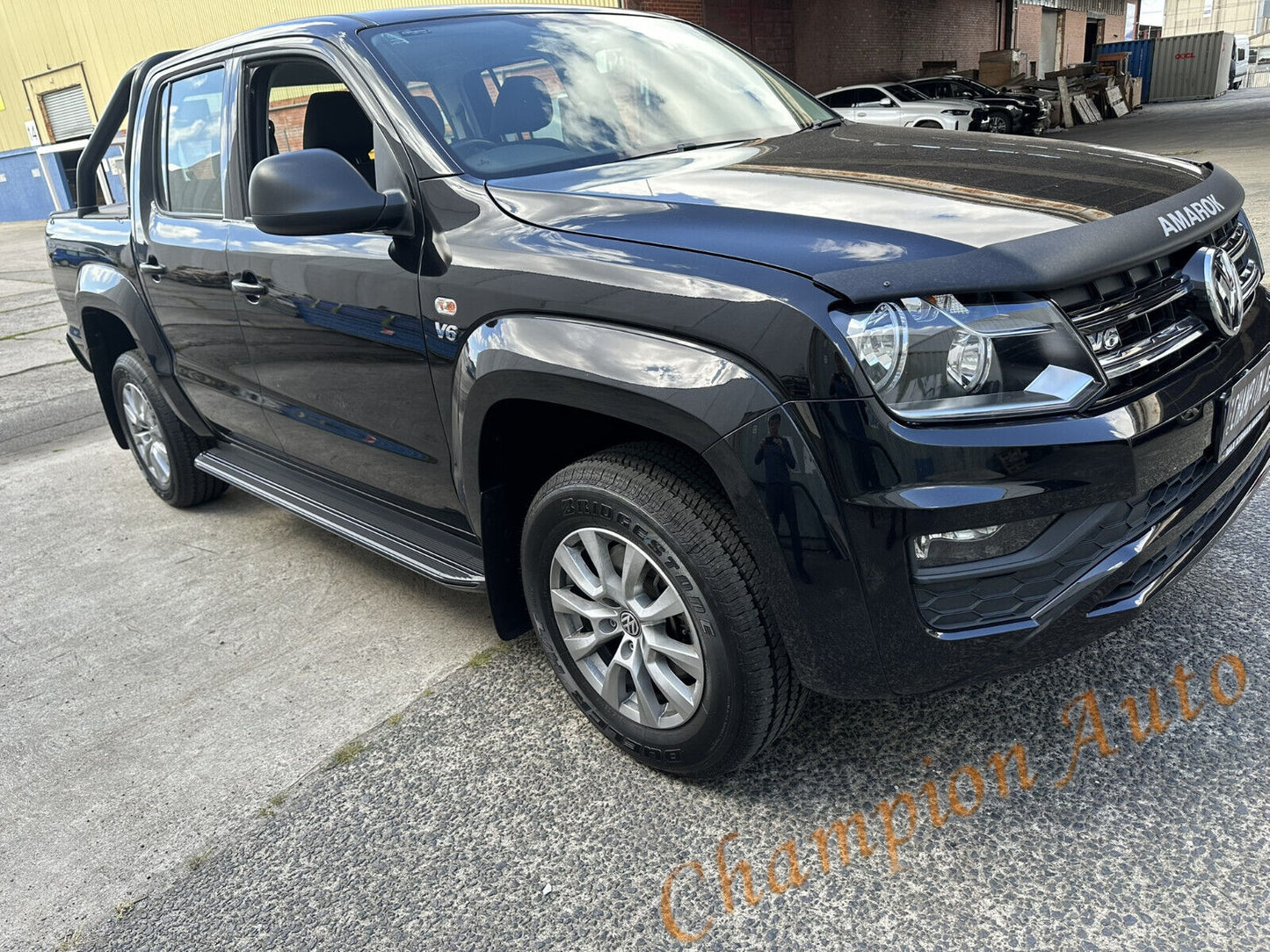BLACK ALLOY Side Steps Running Boards for Volkswagen Amarok 2010-2022 (XRB)