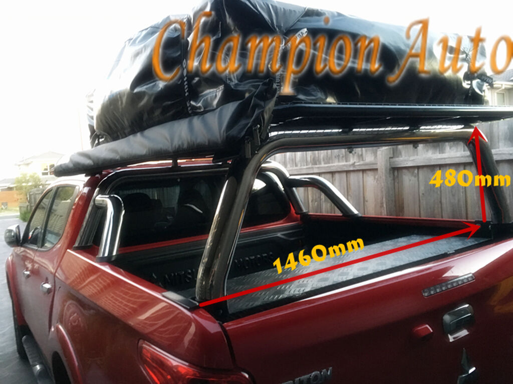 3''Stainless steel Ladder Rack fit Mitsubishi MQ Triton Tub 2015- 2019