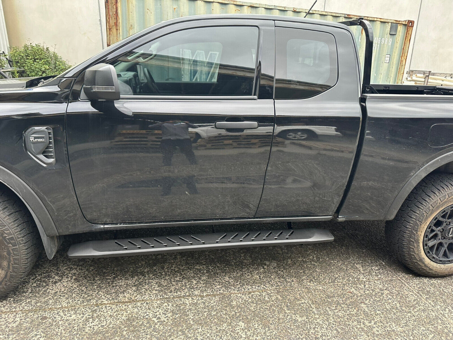 Black Steel Side Steps Mazda BT50 Freestyle Cab 2012-08/2020 (Shark Bar)