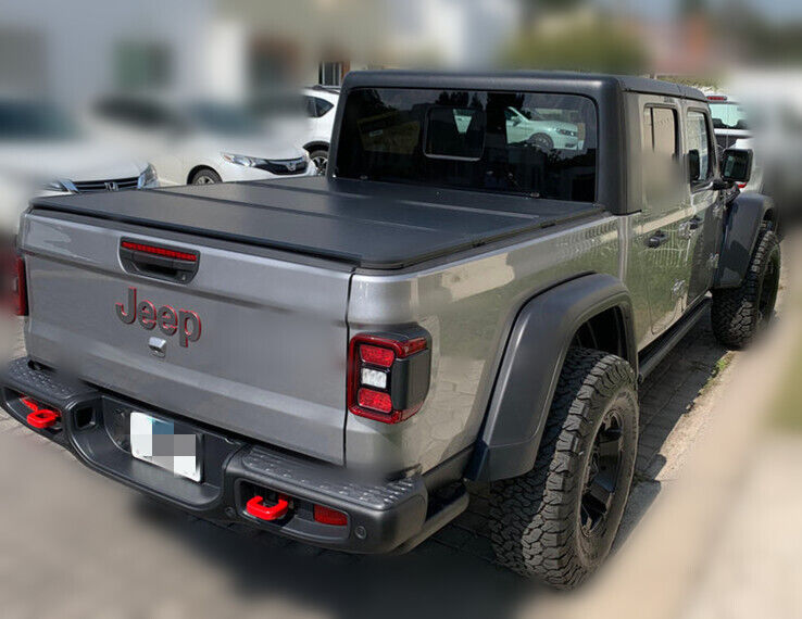 Alloy Folding Tri-Fold HARD Cover For Jeep Gladiator JT Truck Bed 2020-2024