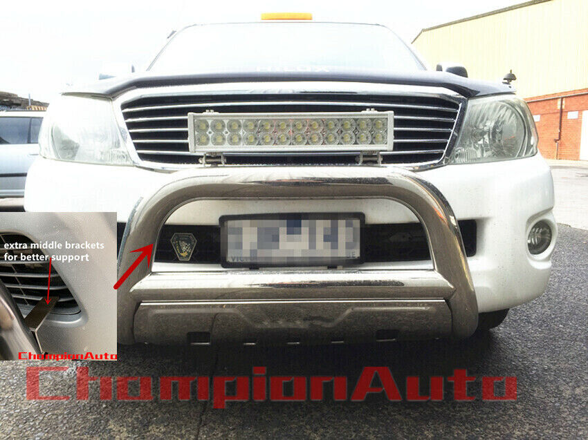 Nudge Bar 3.5'' Stainless Steel Grille Guard FIT Toyota Hilux 2015-2020
