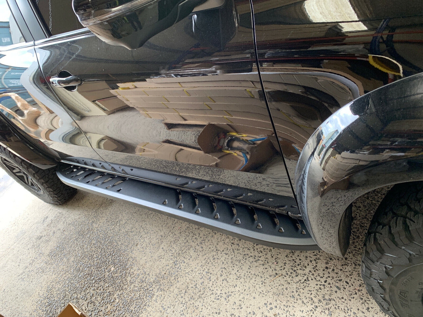 To Fit 2018+ Mercedes Benz X Class Double Cab Side Steps Running Boards (Shark)