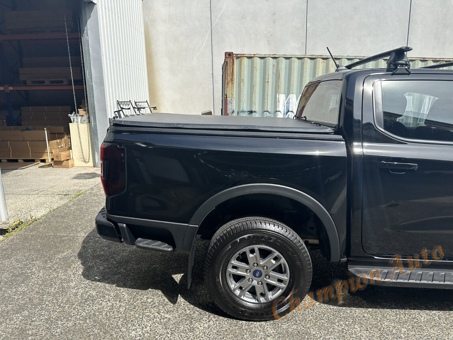 To Fit Ford Ranger Dual Cab 2022-2024 Tri Fold Soft Tonneau Cover Non Drill