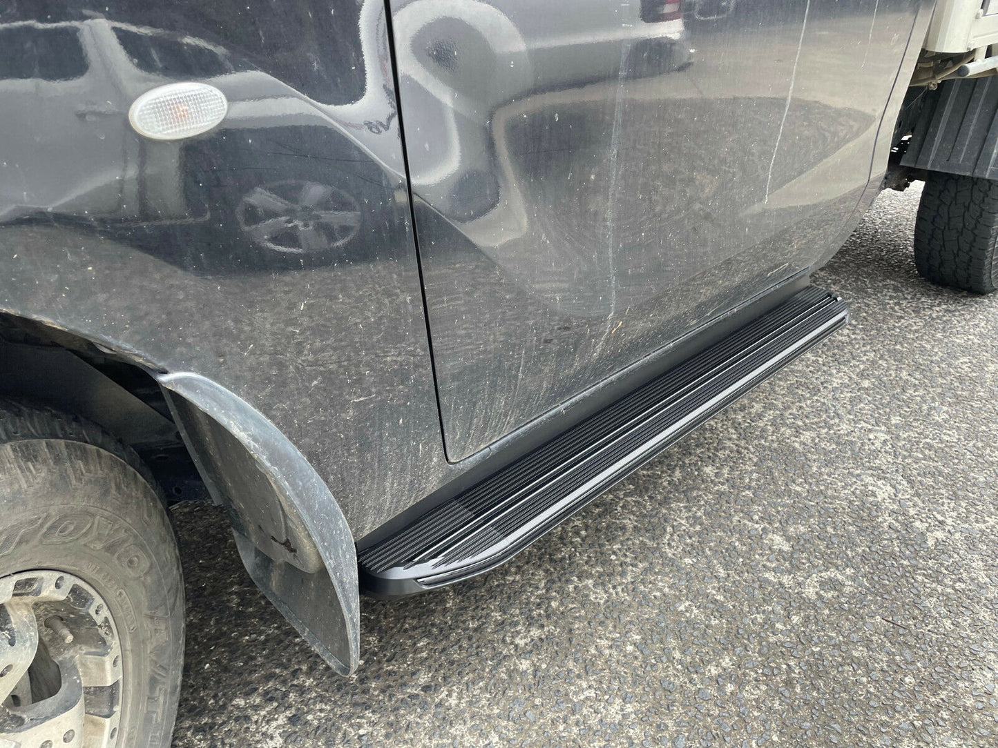 Single Cab Alloy Side Steps A Pair BLACK For Mazda BT-50 BT50 2012-08/2020 (XRB)