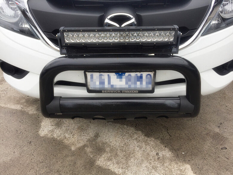 Mazda BT-50 BT50 Nudge Bar 2012-08/ 2020 Matt Sandy Black Powder Coated Steel