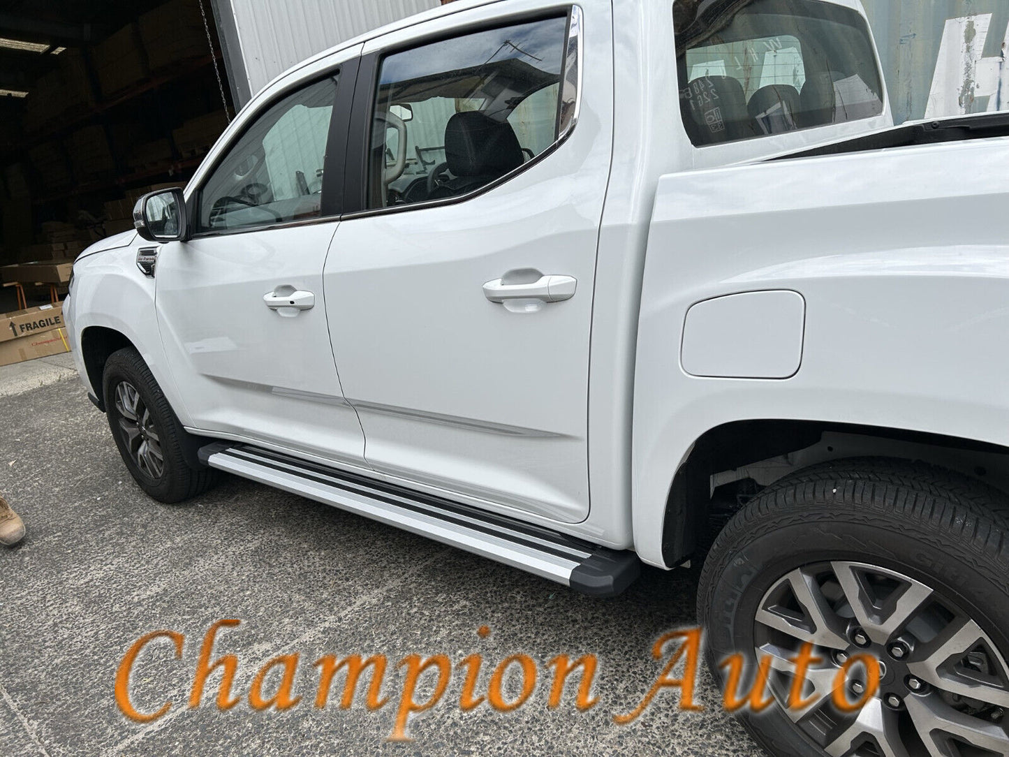 A pair of Alloy side steps For LDV T60 T60 MAX Dual Cab 2021-2024 (S6)