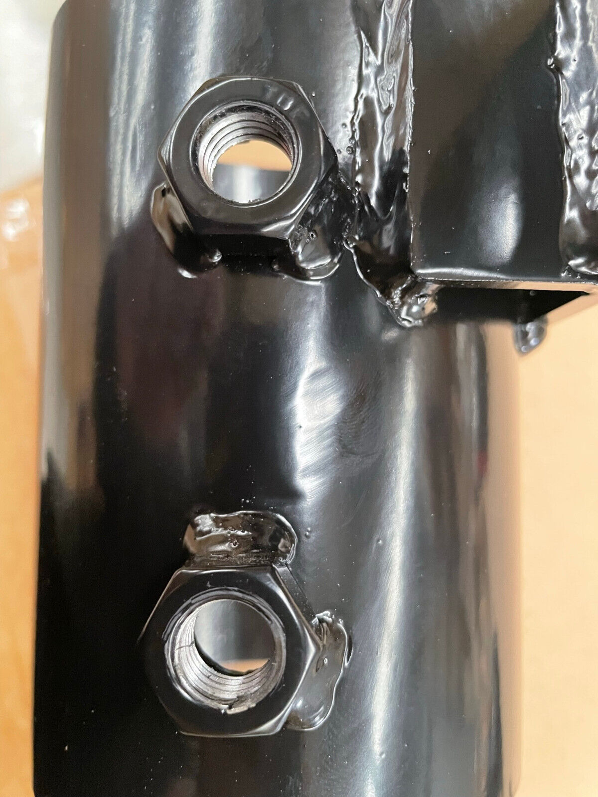 A pair of Steel Bracket Ladder Rack Brackets for Ute Tub to TO FIT 3'' 76mm TUBE