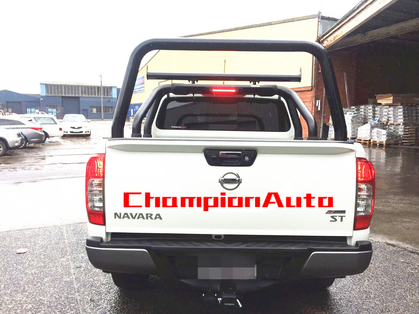 Black Steel Ladder Rack with extension barfor Nissan D23 NP300 2015-2021