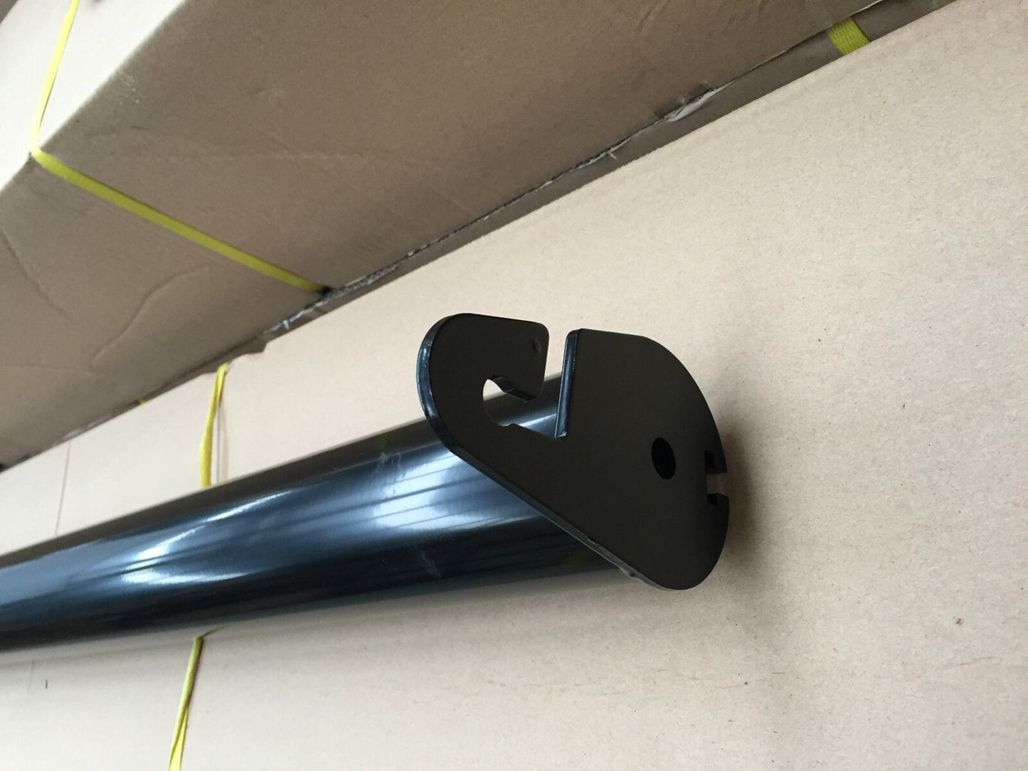 Black Alloy extension Bar for Sportsbar/ front ladder rack L:1550mm H: 125mm