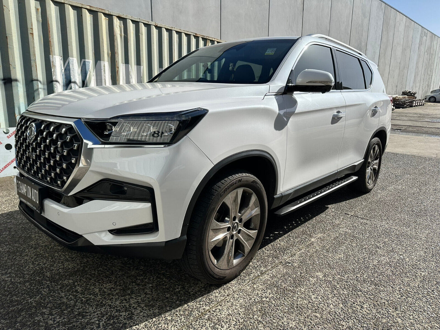 Steel Side Steps Running Boards for SsangYong Rexton 2019-2024 All Models(SHARK)