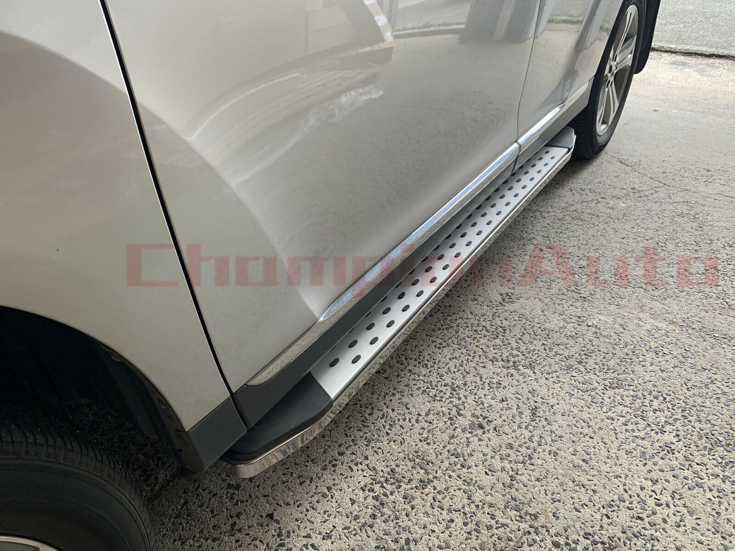 Side Steps Running Boards BLACK Aluminium for Toyota Kluger 2008-2013 (CMP16)