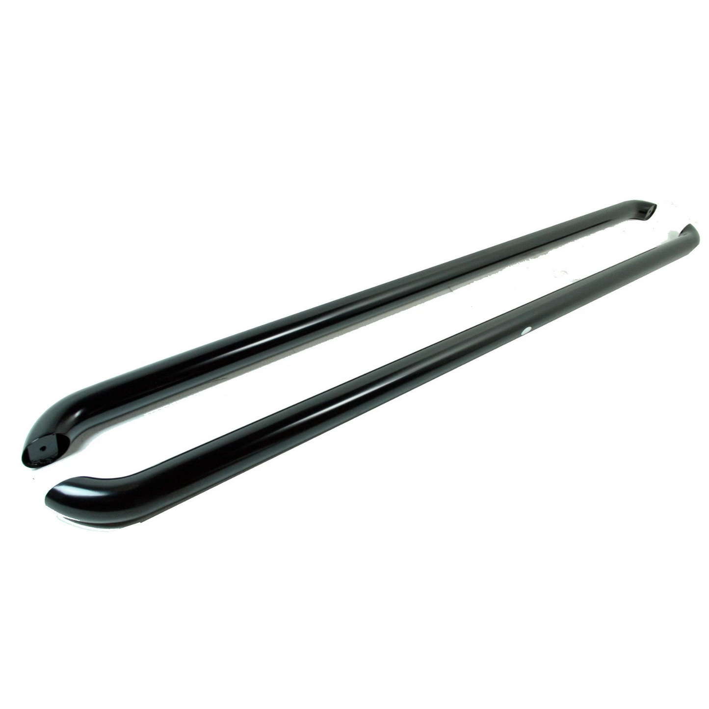 To Fit 2015+ Volkswagen Transporter T6 / Caravelle LWB Curved Side Bars - Black
