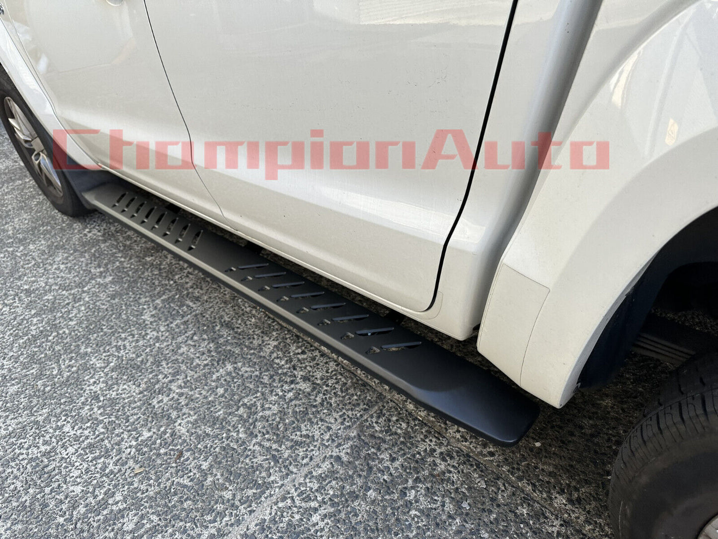 Black Steel Side Steps For Isuzu D-Max d max Dual Cab 09/2020 -2024