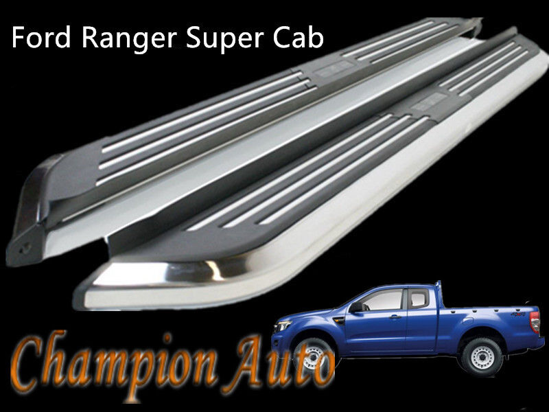 Ford Ranger Super Cab Side Steps Running Boards Aluminum 2012-2022 CMP94