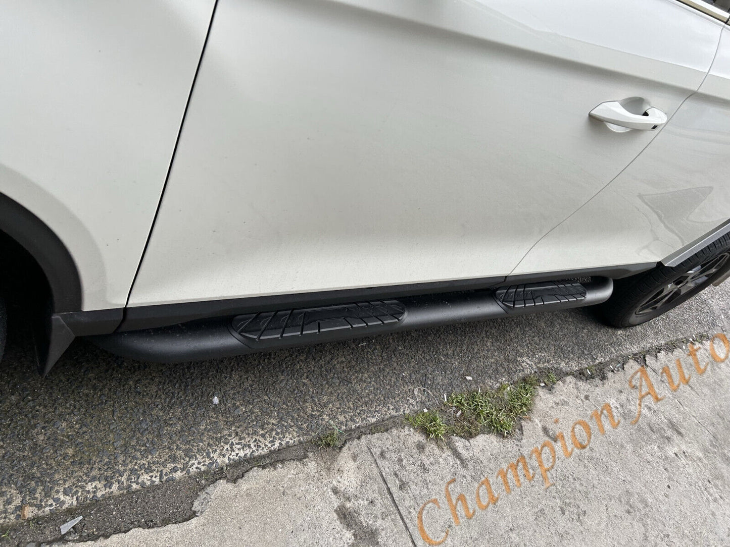 Black Steel Nudge Bar and Side Steps for SsangYong Musso Dual Cab 2018 - 2024