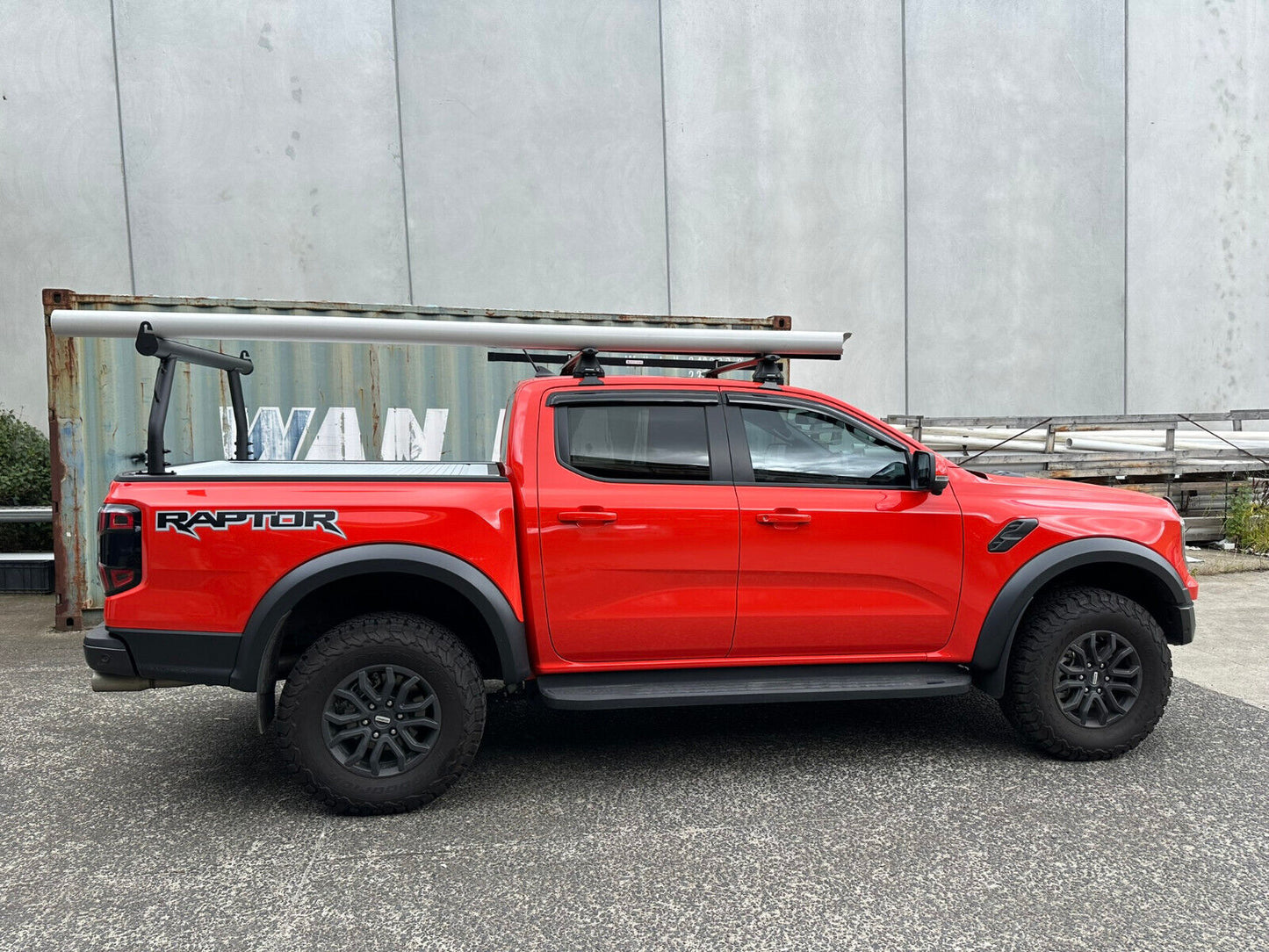 Ladder Rack FOR the Next Gen Ford Ranger Raptor Roller Cover Tracks 2022 -2024